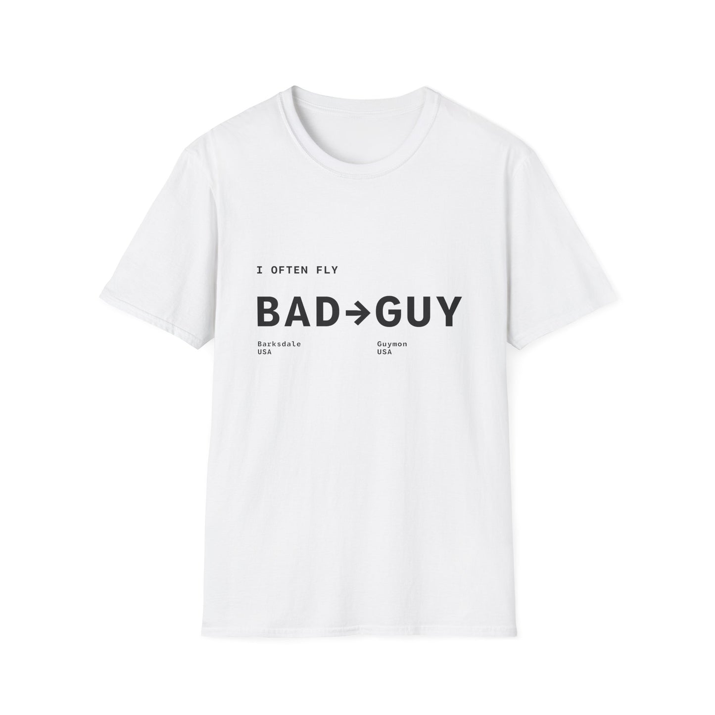 BAD GUY Unisex Tshirt White