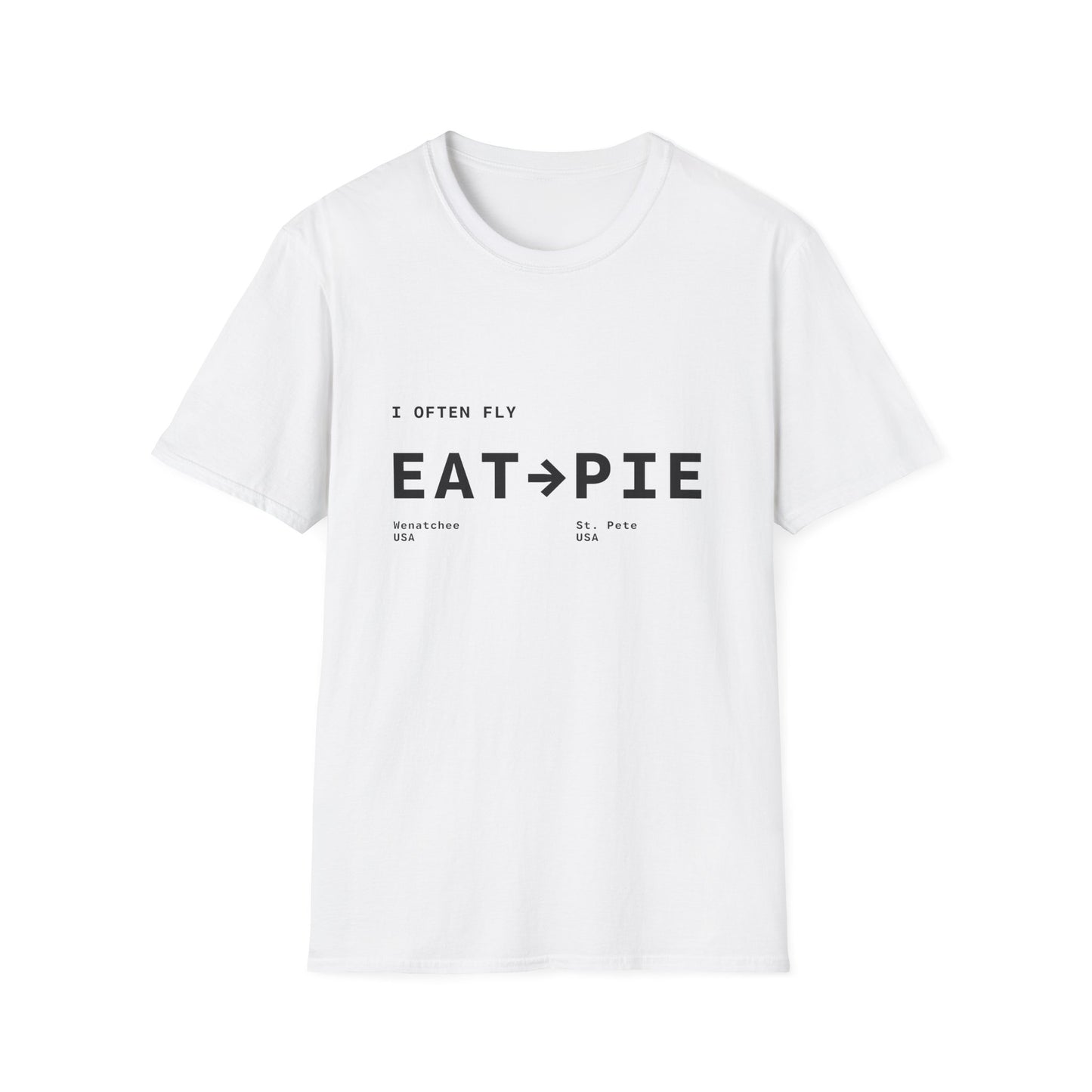 IOF EAT PIE Unisex_Tshirt White