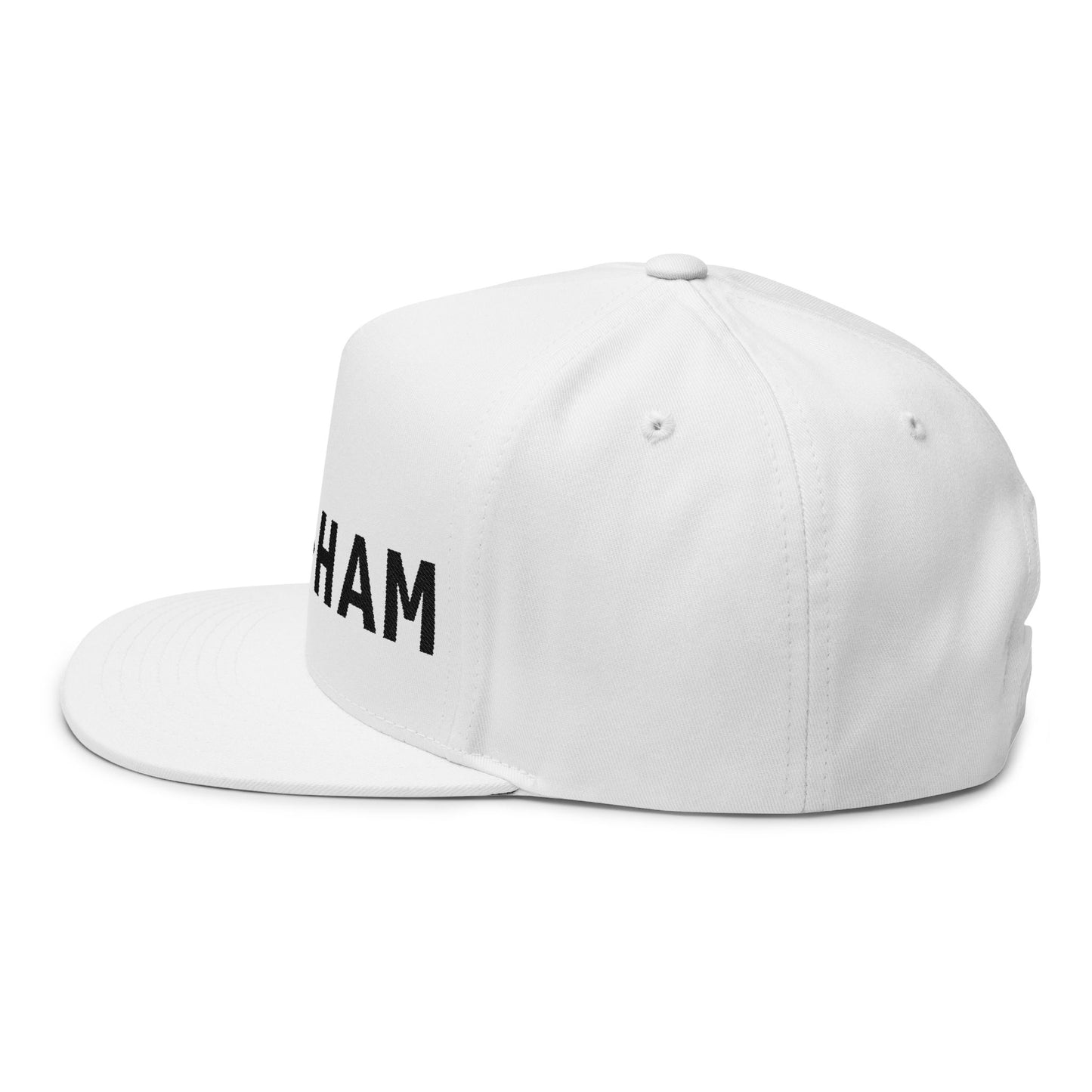 EAT HAM Hat White