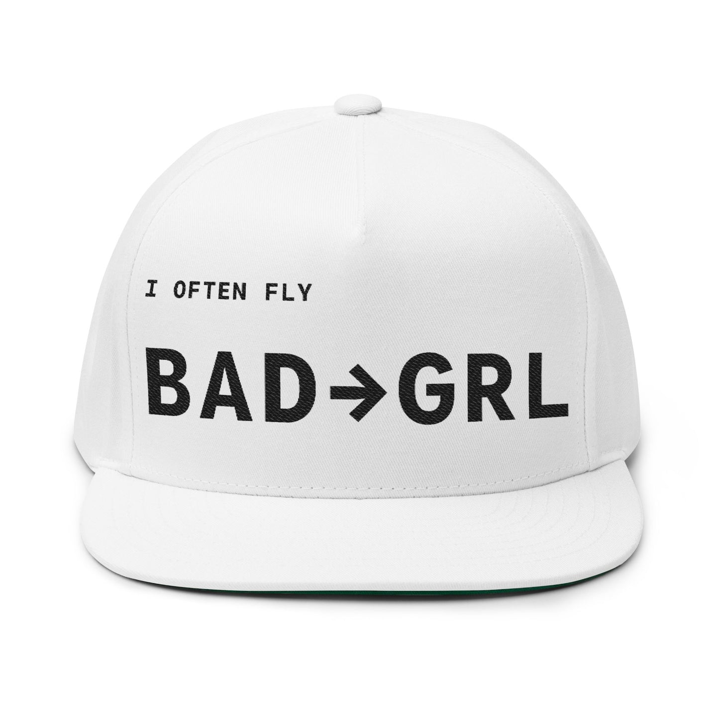 BAD GRL Hat White