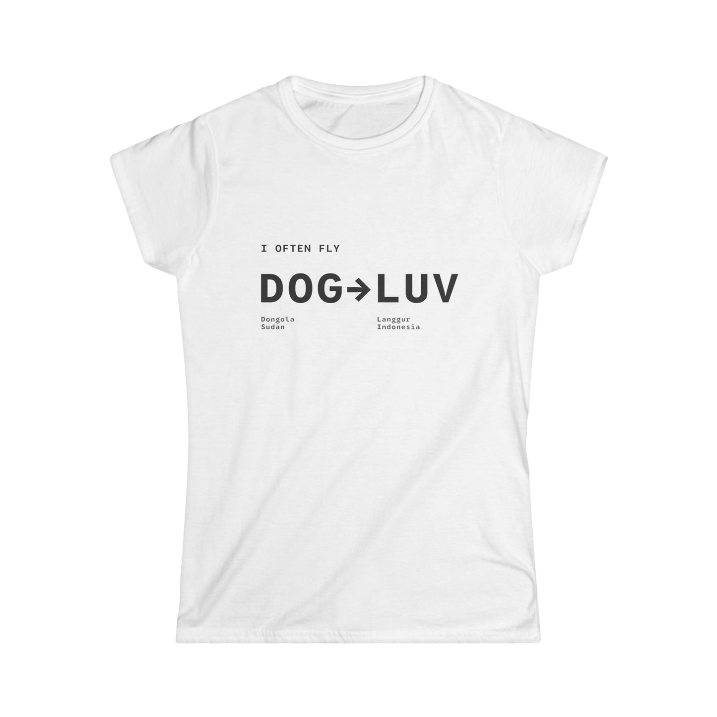 DOG LUV Womens Tshirt White