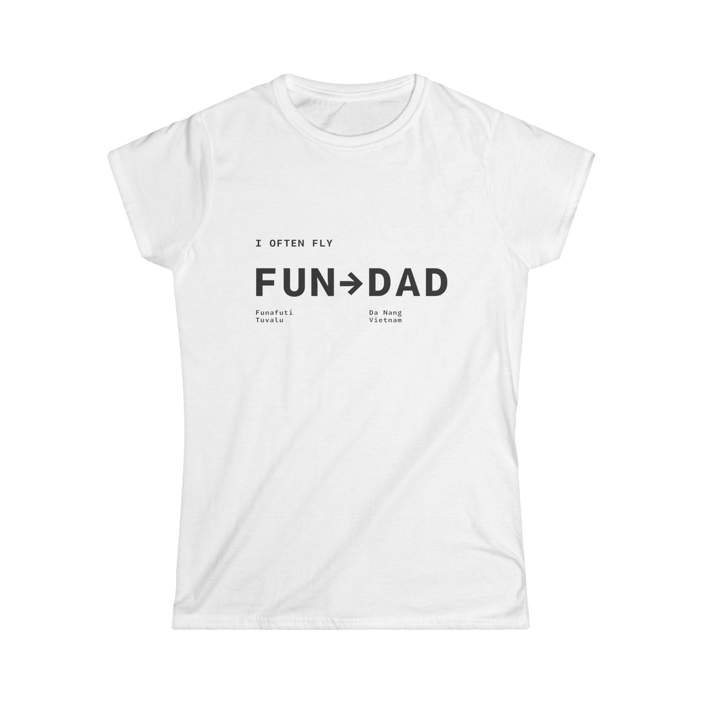 IOF FUN DAD Womens_Tshirt White