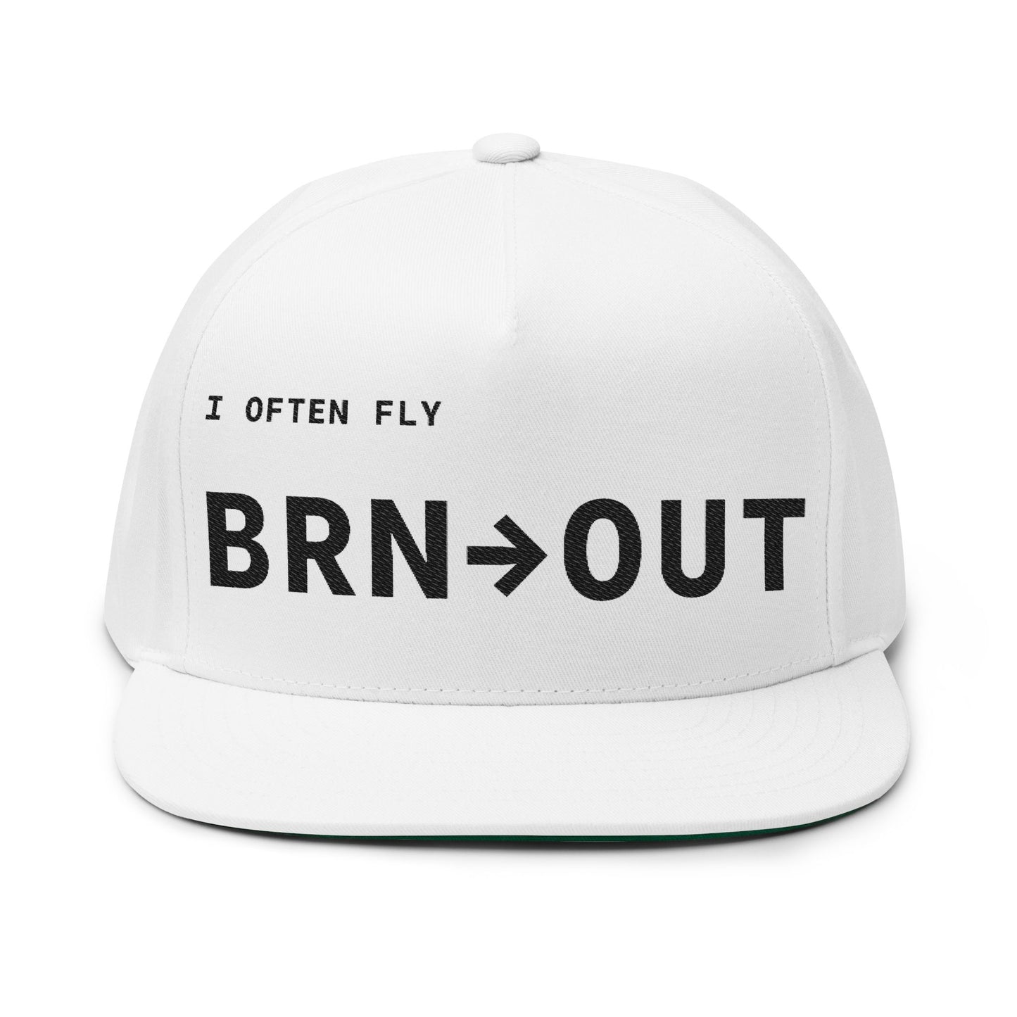 BRN OUT Hat White